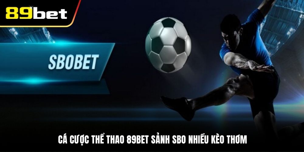 Cá cược thể thao 89BET sảnh SBO nhiều kèo thơm